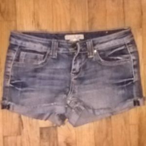 Denim shorts